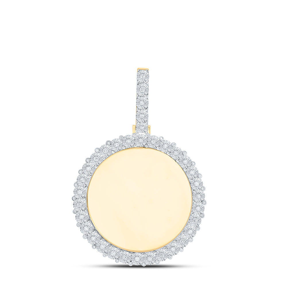 5/8CTW-DIA NK FANUK MEMORY MENS CHARM Daisy Joyeria