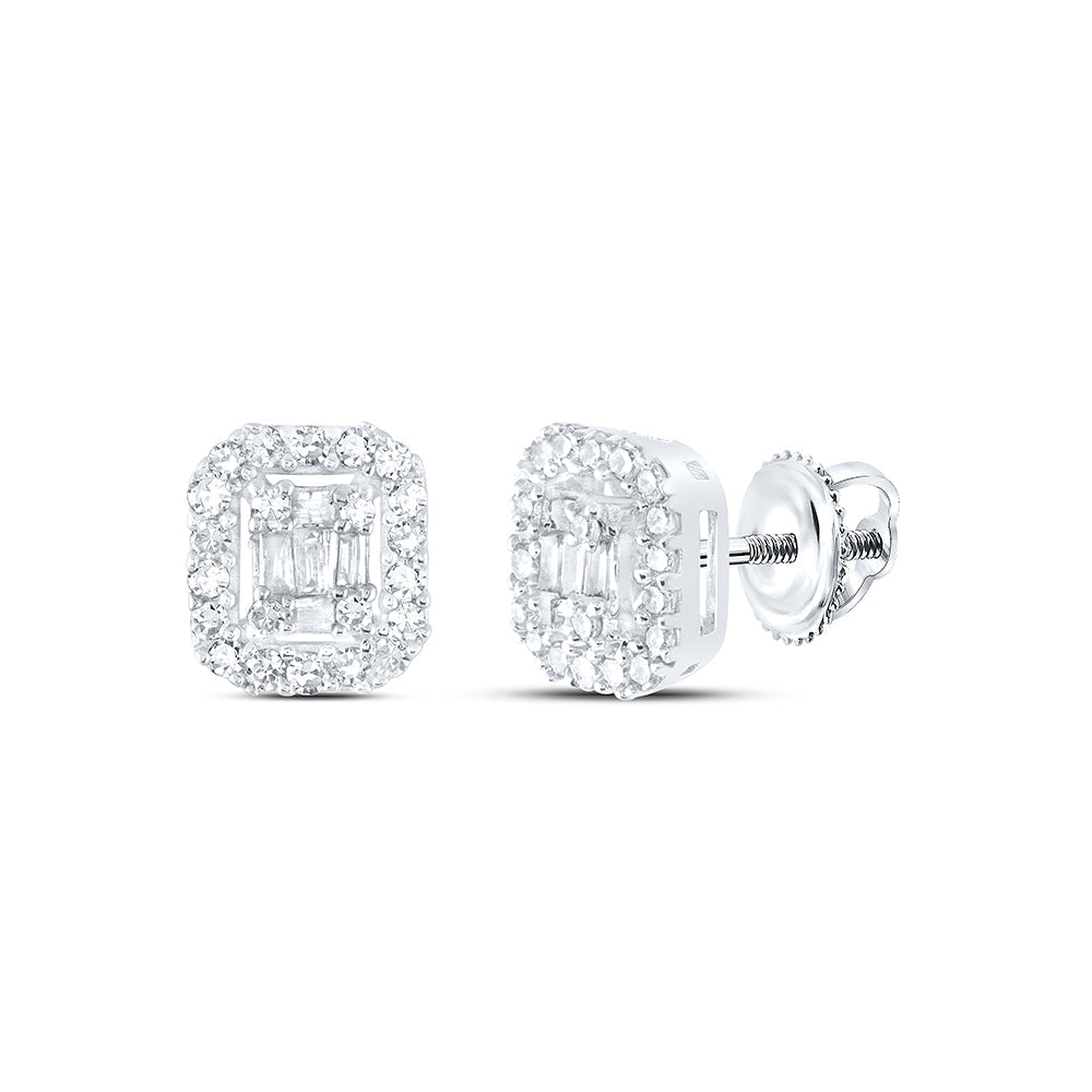 1/4CTW-DIA NK BAGUETTE EARRING Daisy Joyeria