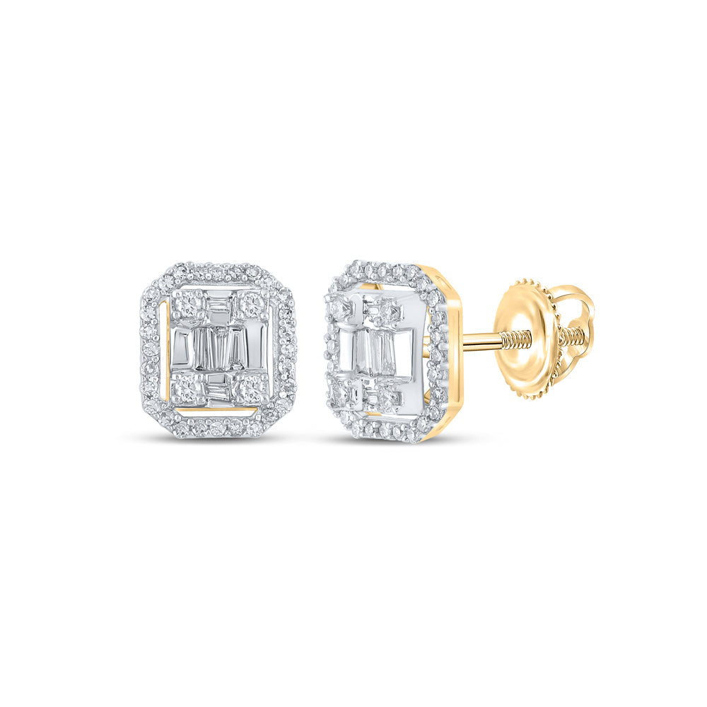 1/2CTW-DIA NK EMERALD EARRING Daisy Joyeria