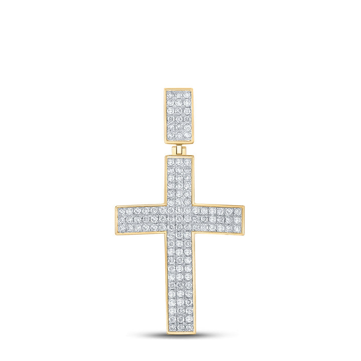 2CTW-DIA CN CROSS MENS CHARM Daisy Joyeria