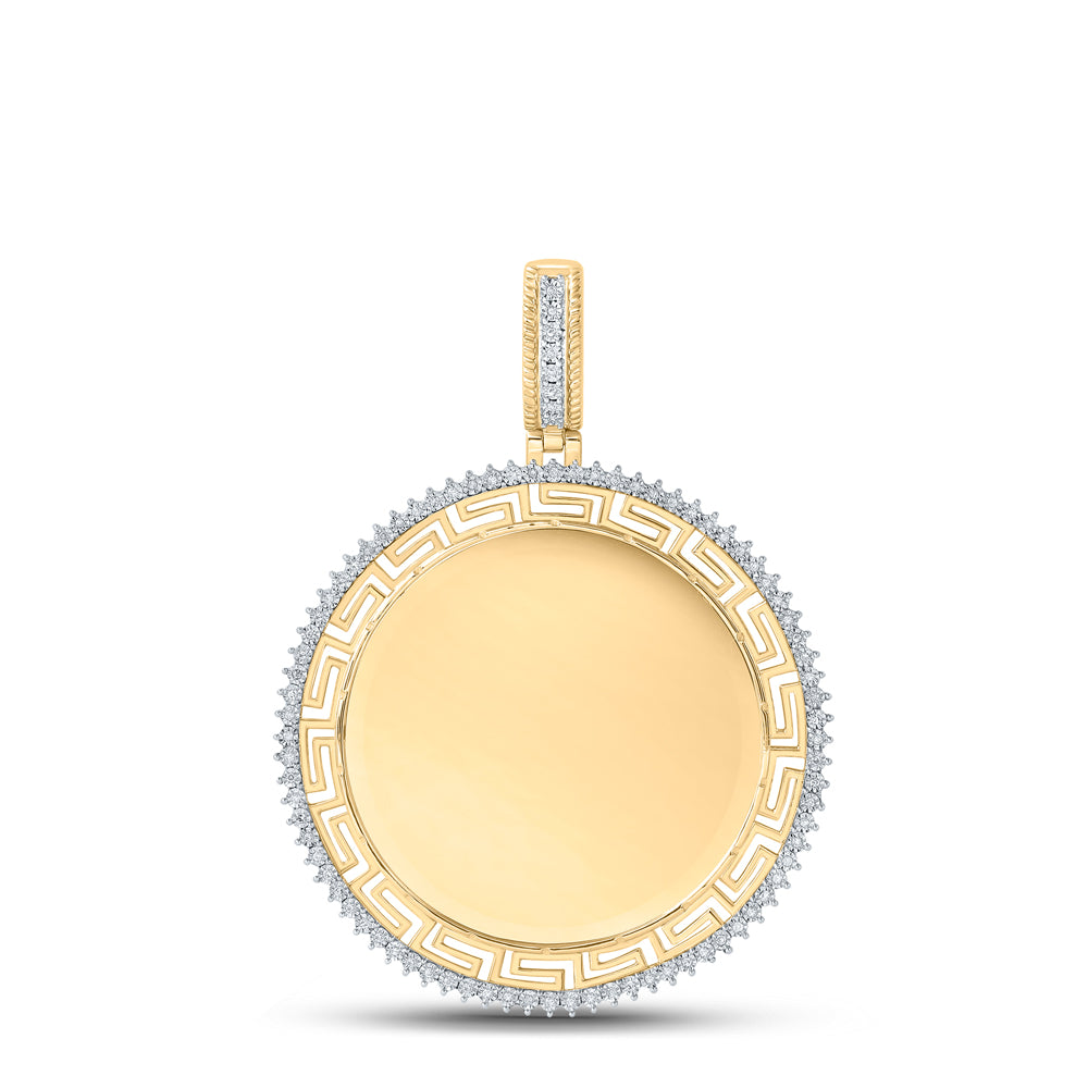 1/4CTW-DIA P1P2 MEMORY MENS CHARM Daisy Joyeria