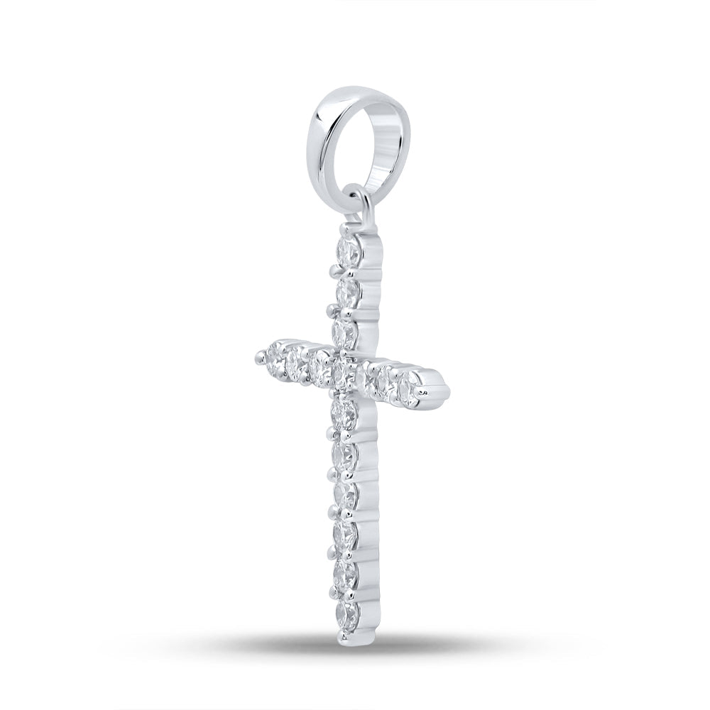 1/4CTW-DIA CN CROSS PENDANT Daisy Joyeria