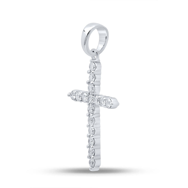 1/4CTW-DIA CN CROSS PENDANT Daisy Joyeria