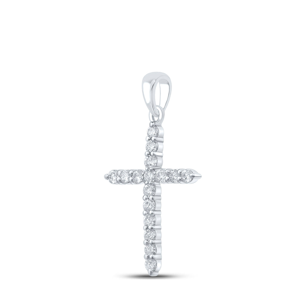 1/2CTW-DIA CN CROSS PENDANT Daisy Joyeria