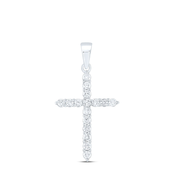 1/2CTW-DIA CN CROSS PENDANT Daisy Joyeria