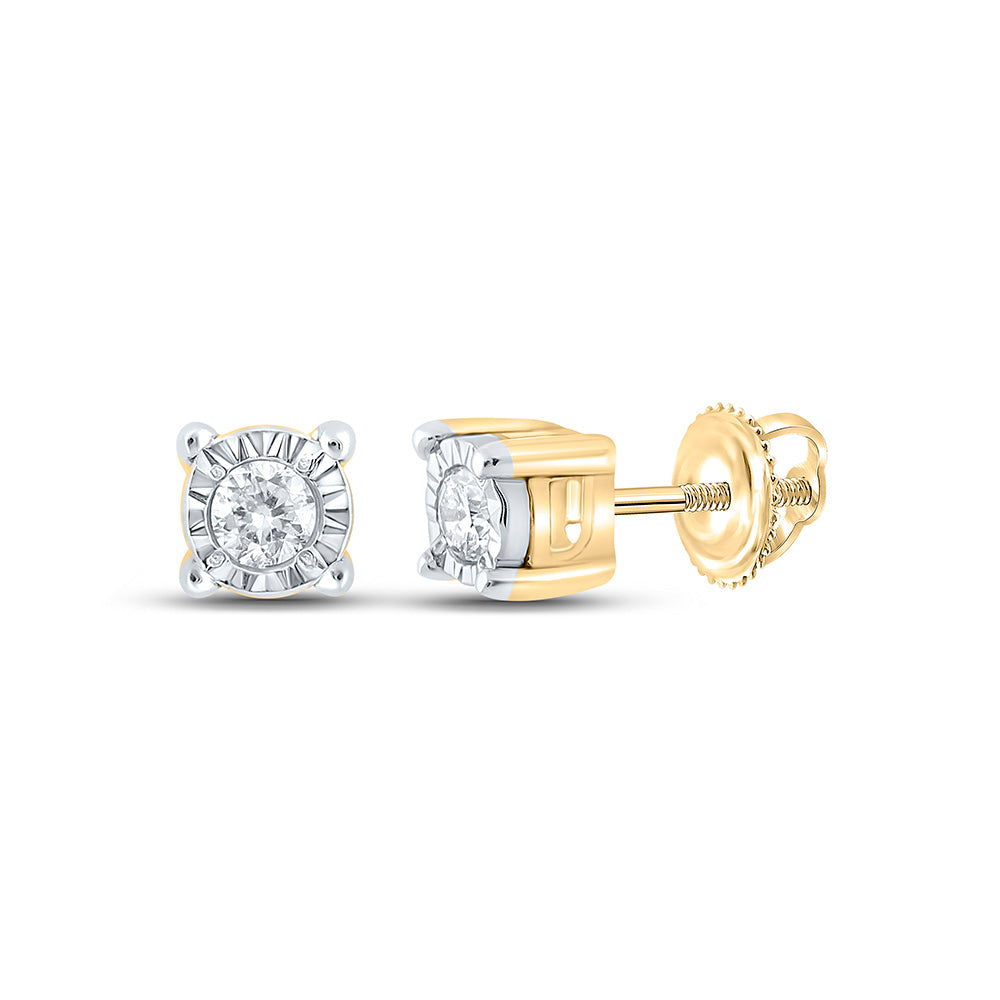 1/20CTW-DIA NK ROUND EARRING Daisy Joyeria