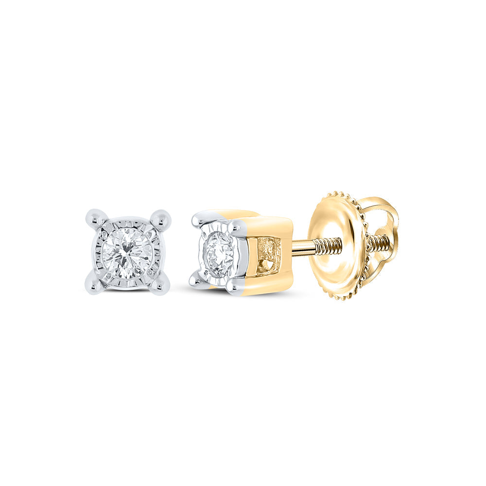 1/10CTW-DIA NK ROUND EARRING Daisy Joyeria