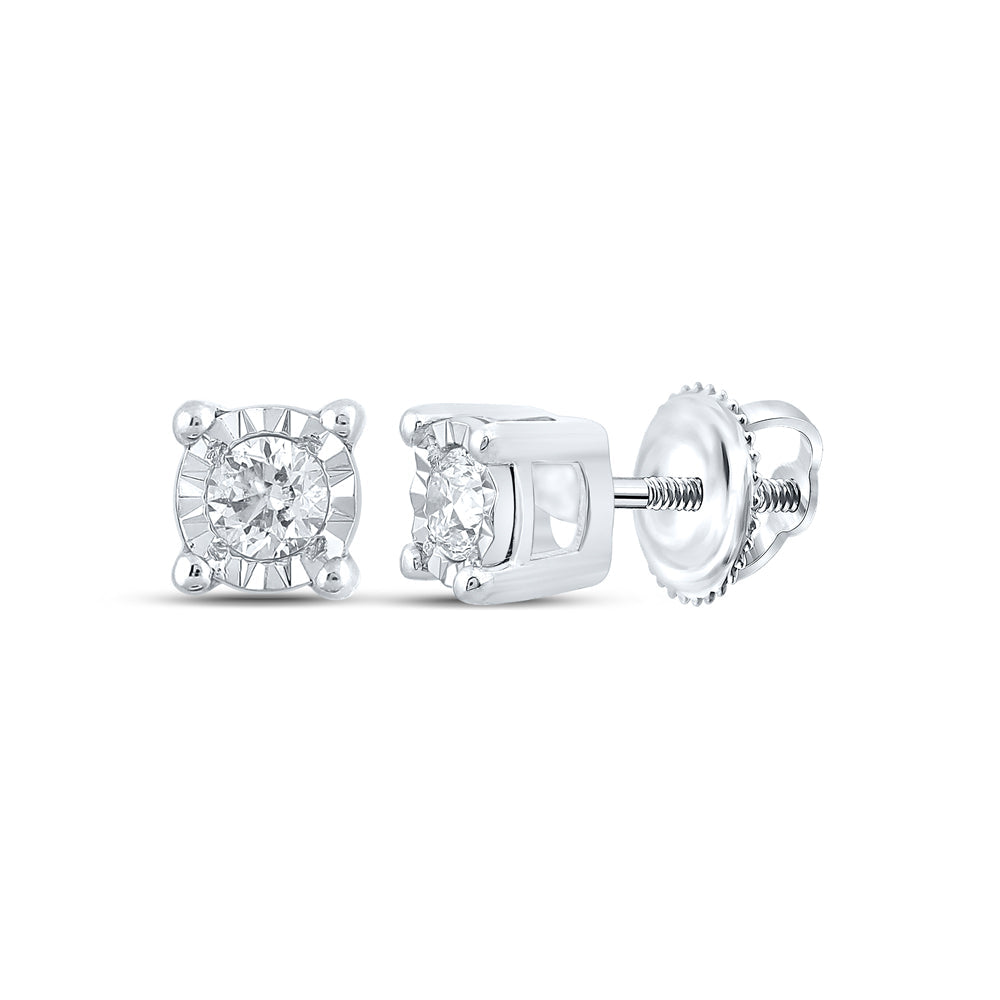 1/5CTW-DIA NK ROUND EARRING Daisy Joyeria