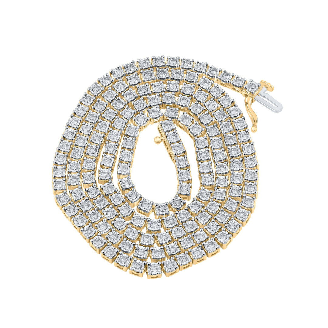 4 1/5CTW-DIA NK MENS FANUK CHAIN (22 INCH) Daisy Joyeria