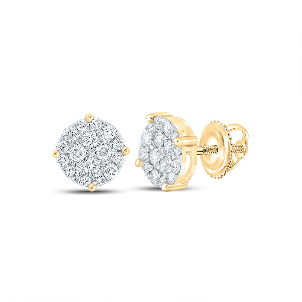 1/2CTW-DIA NK ROUND EARRING Daisy Joyeria