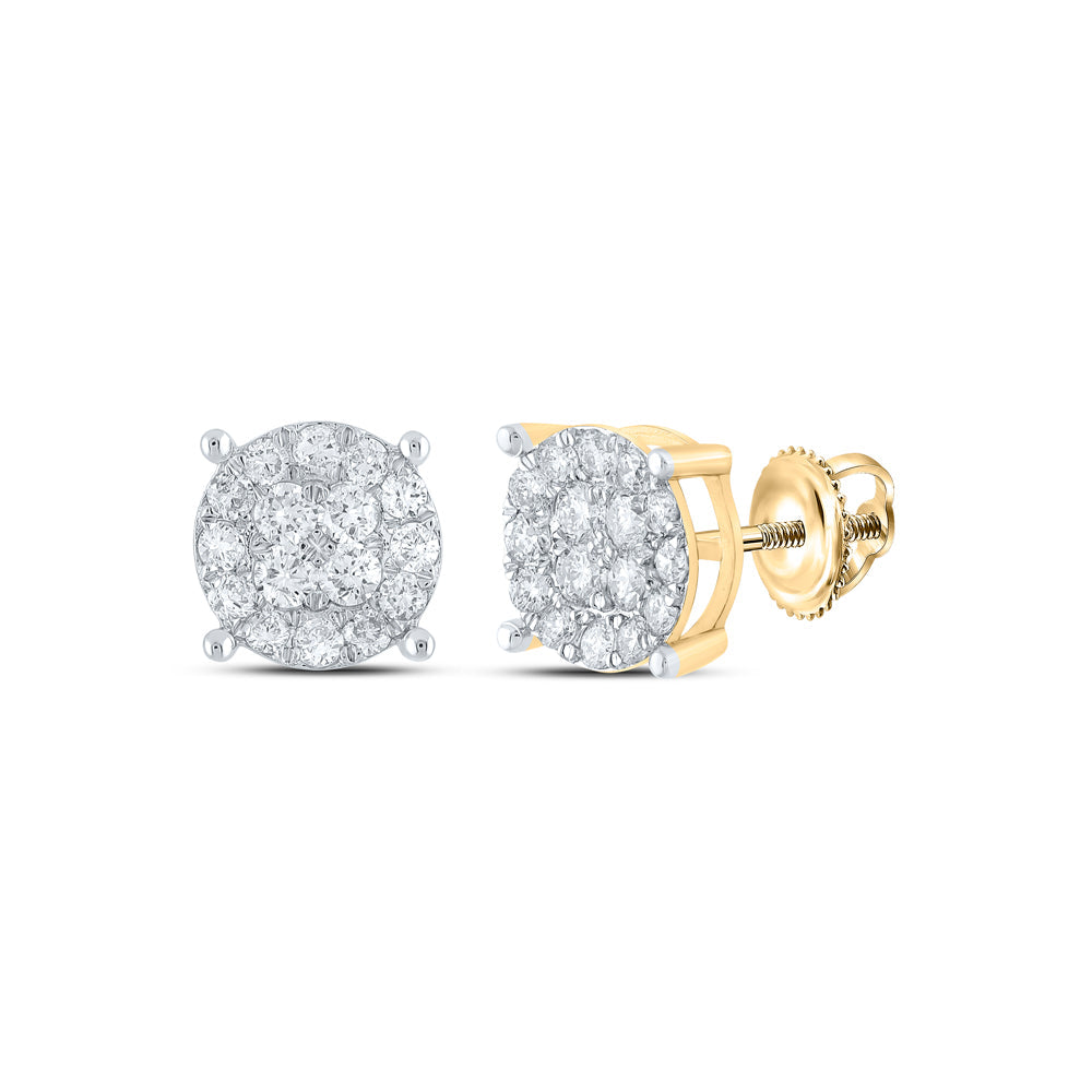 3/4CTW-DIA NK ROUND EARRING Daisy Joyeria