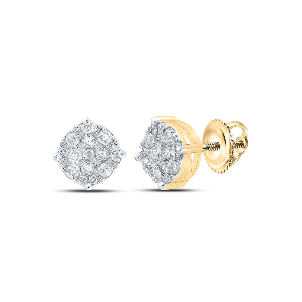 1/3CTW-DIA NK ROUND EARRING Daisy Joyeria