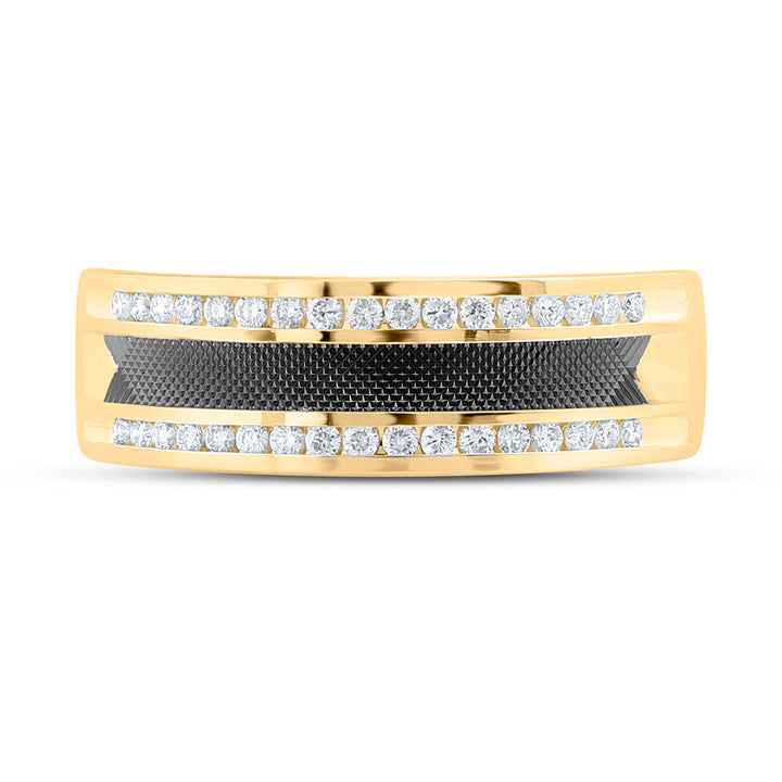 1/4CTW-DIA CN ACCUSET MENS BAND 10 Daisy Joyeria