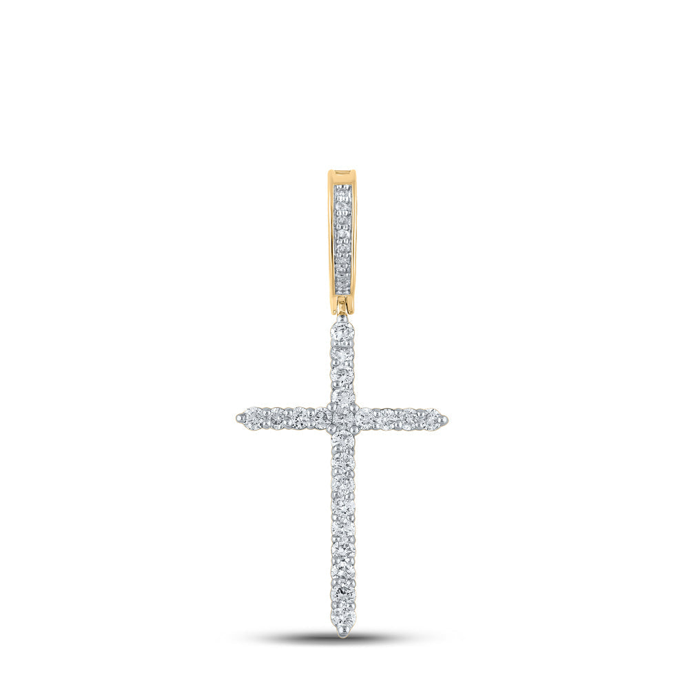 1/2CTW-DIA P1 CROSS MENS CHARM Daisy Joyeria