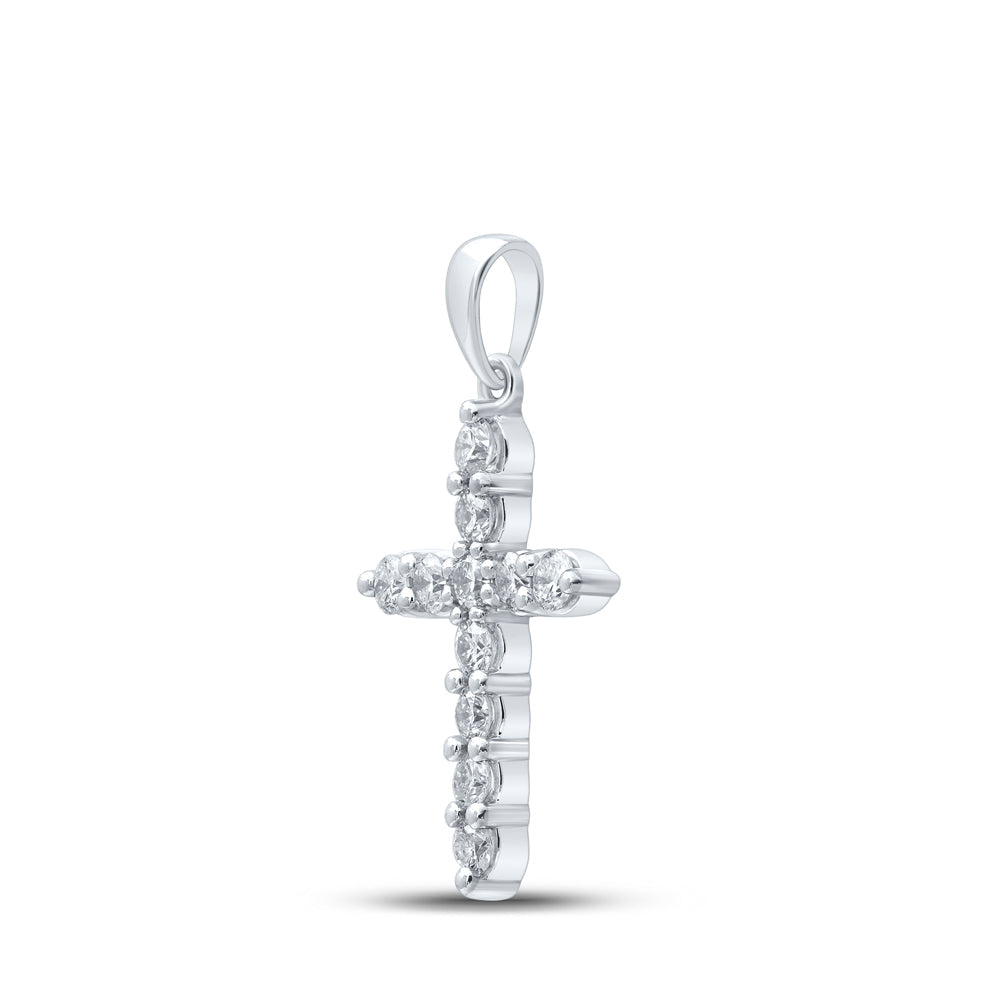 1/2CTW-NAT DIA CN CROSS PENDANT Daisy Joyeria