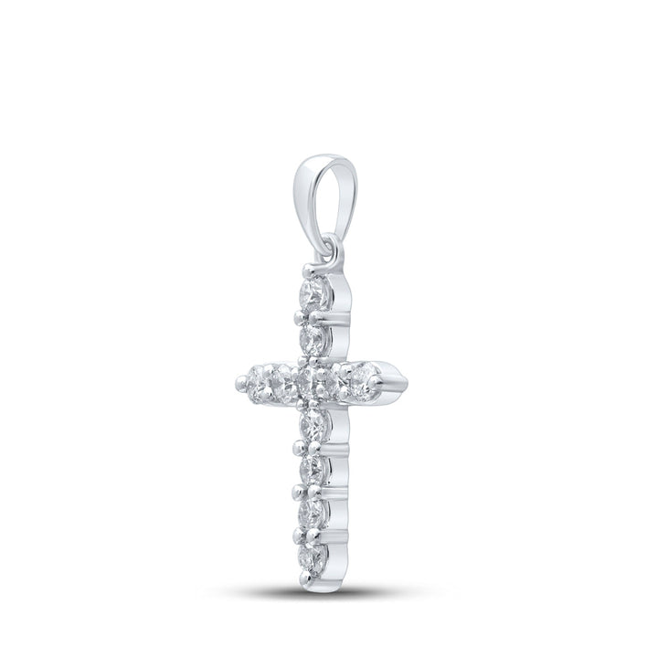 1/2CTW-NAT DIA CN CROSS PENDANT Daisy Joyeria