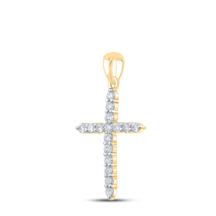 1/2CTW-DIA CN CROSS PENDANT Daisy Joyeria