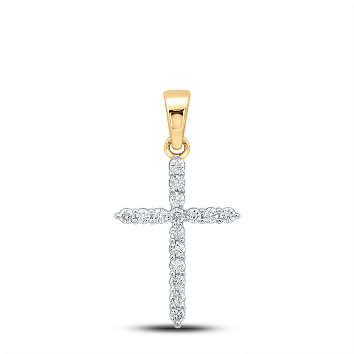 1/2CTW-DIA CN CROSS PENDANT Daisy Joyeria