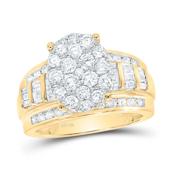 2CTW-NAT DIA CINDY OVAL RING 7 Daisy Joyeria