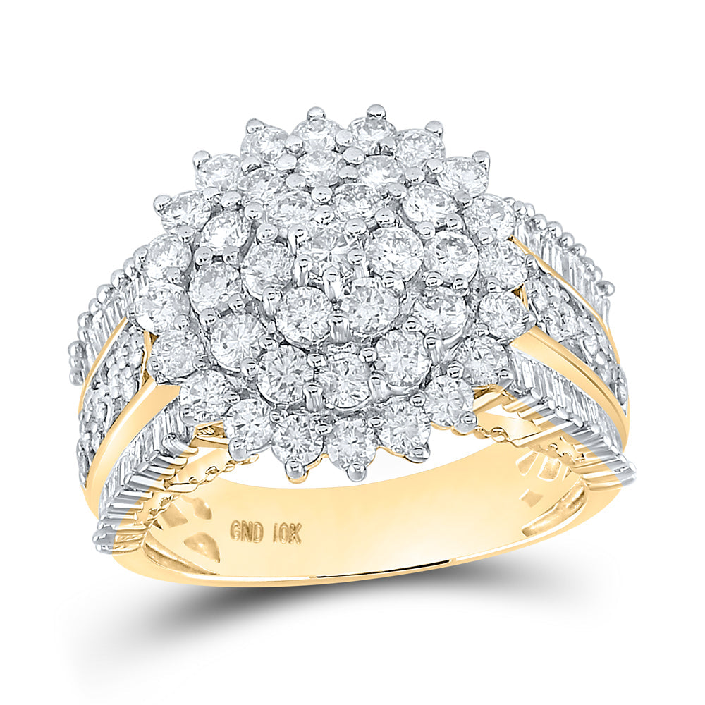 2CTW-NAT DIA CN FASHION ROUND RING 7 Daisy Joyeria