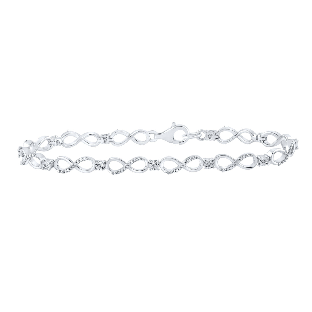 0.03CTW-DIA P2 GIFT BRACELET (7.50 INCH) Daisy Joyeria