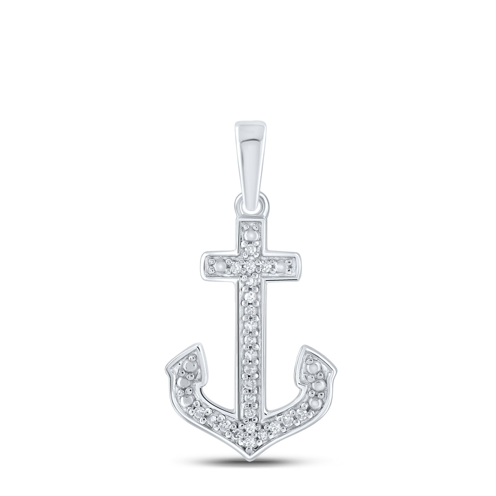 1/12CTW-DIA P2 ANCHOR GIFT PENDANT Daisy Joyeria