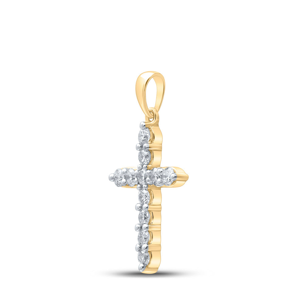 1/2CTW-DIA CN CROSS PENDANT Daisy Joyeria