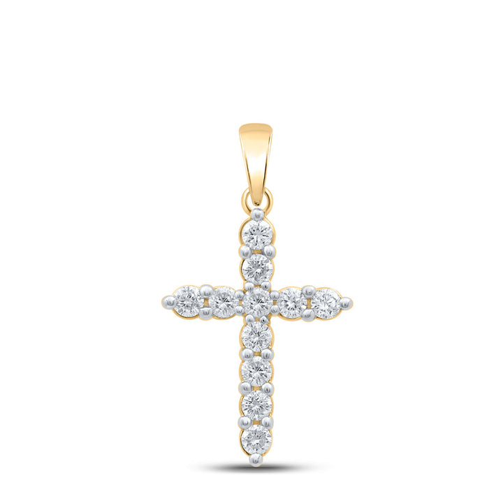 1/2CTW-DIA CN CROSS PENDANT Daisy Joyeria