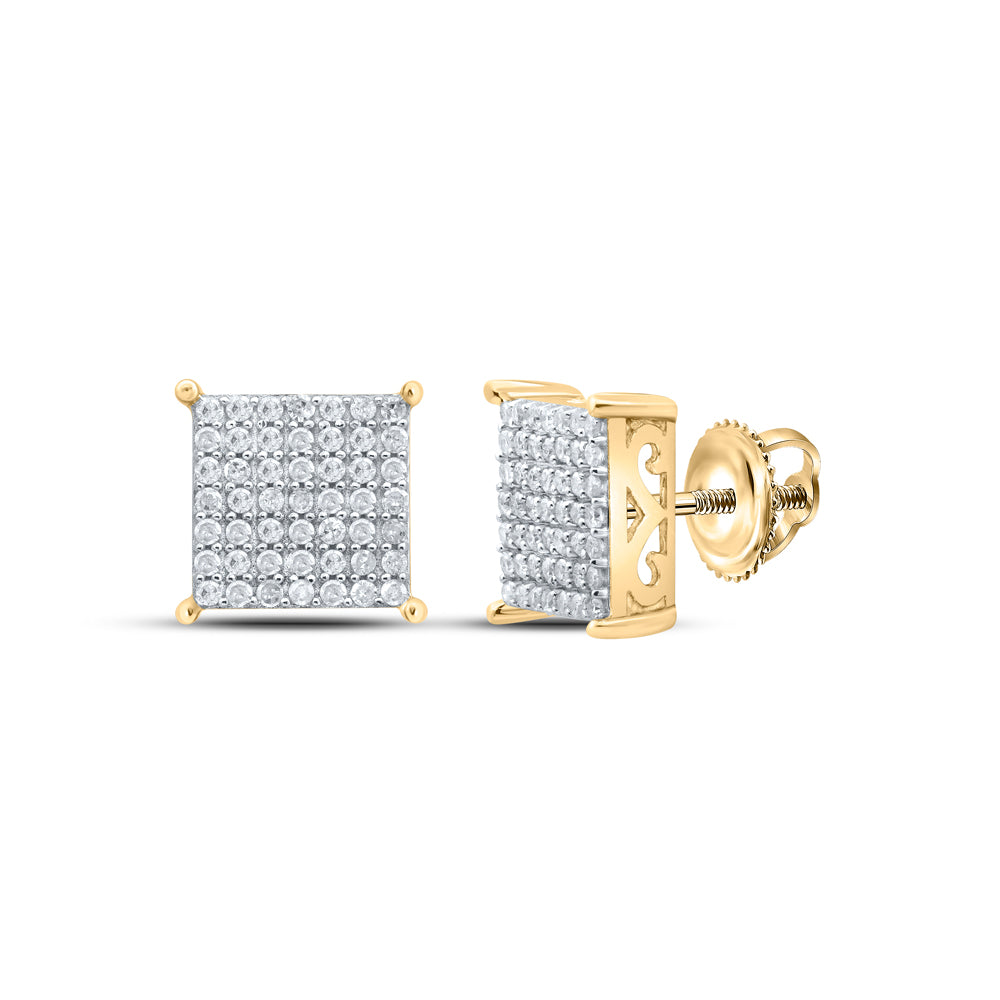 1/2CTW-DIA P1 GIFT SQUARE EARRING Daisy Joyeria