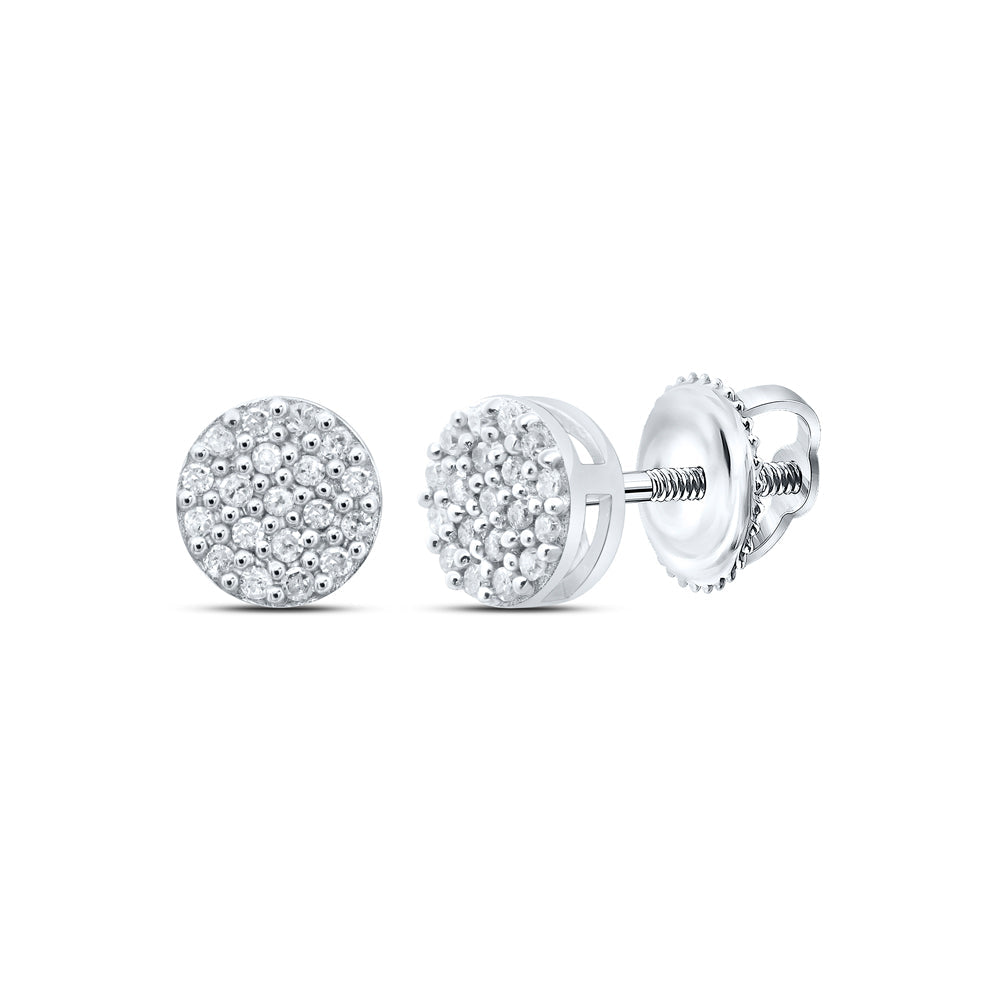 1/10CTW-NAT DIA P1 GIFT ROUND EARRING Daisy Joyeria