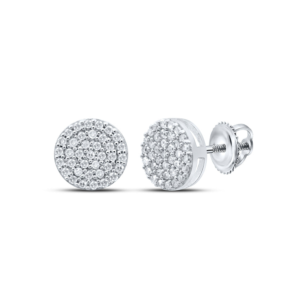 3/8CTW-DIA P1 GIFT ROUND EARRING Daisy Joyeria