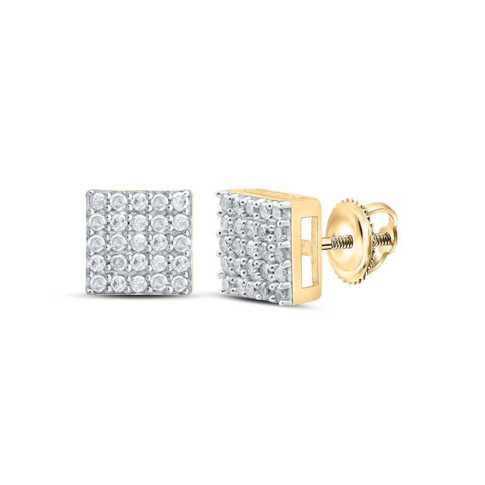 1/3CTW-DIA P1 GIFT SQUARE EARRING Daisy Joyeria
