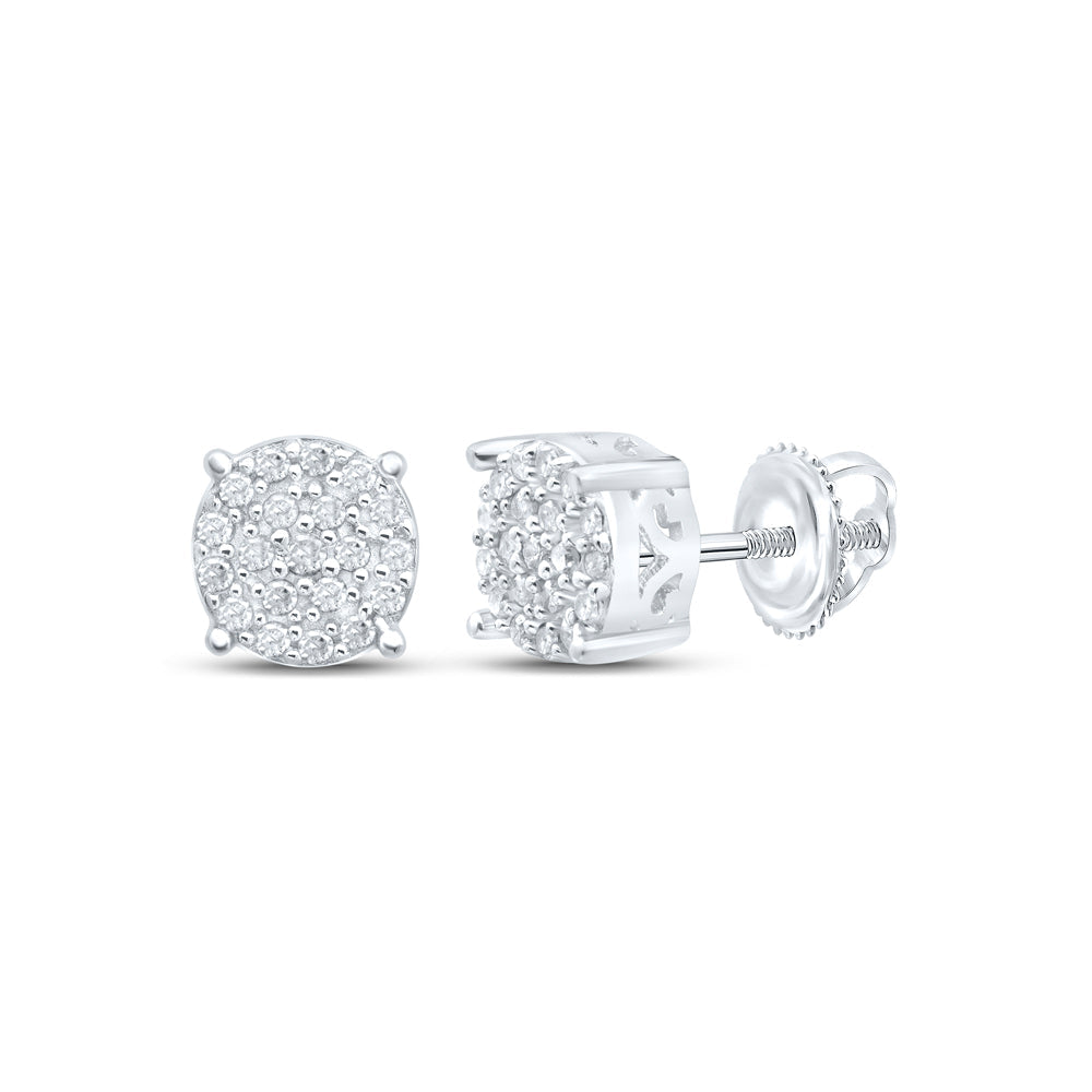 1/8CTW-DIA P1 GIFT ROUND EARRING Daisy Joyeria