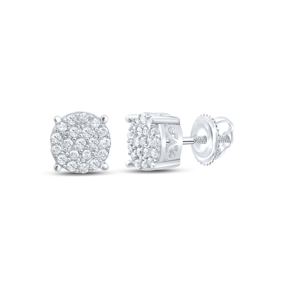 1/5CTW-DIA P1 GIFT ROUND EARRING Daisy Joyeria