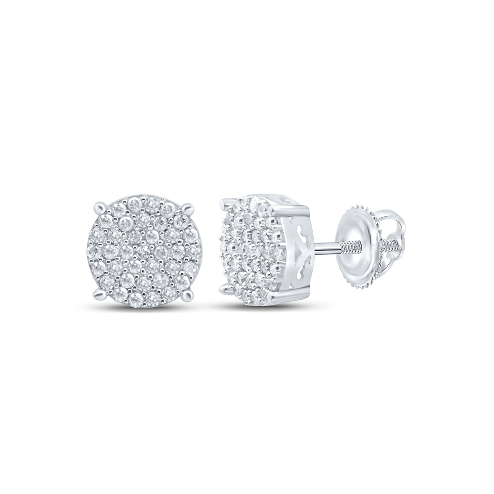 3/8CTW-DIA P1 GIFT ROUND EARRING Daisy Joyeria