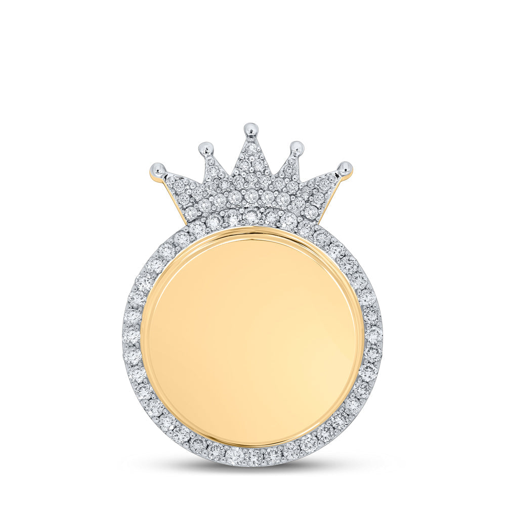 1CTW-DIA CN CROWN MEMORY PENDANT Daisy Joyeria
