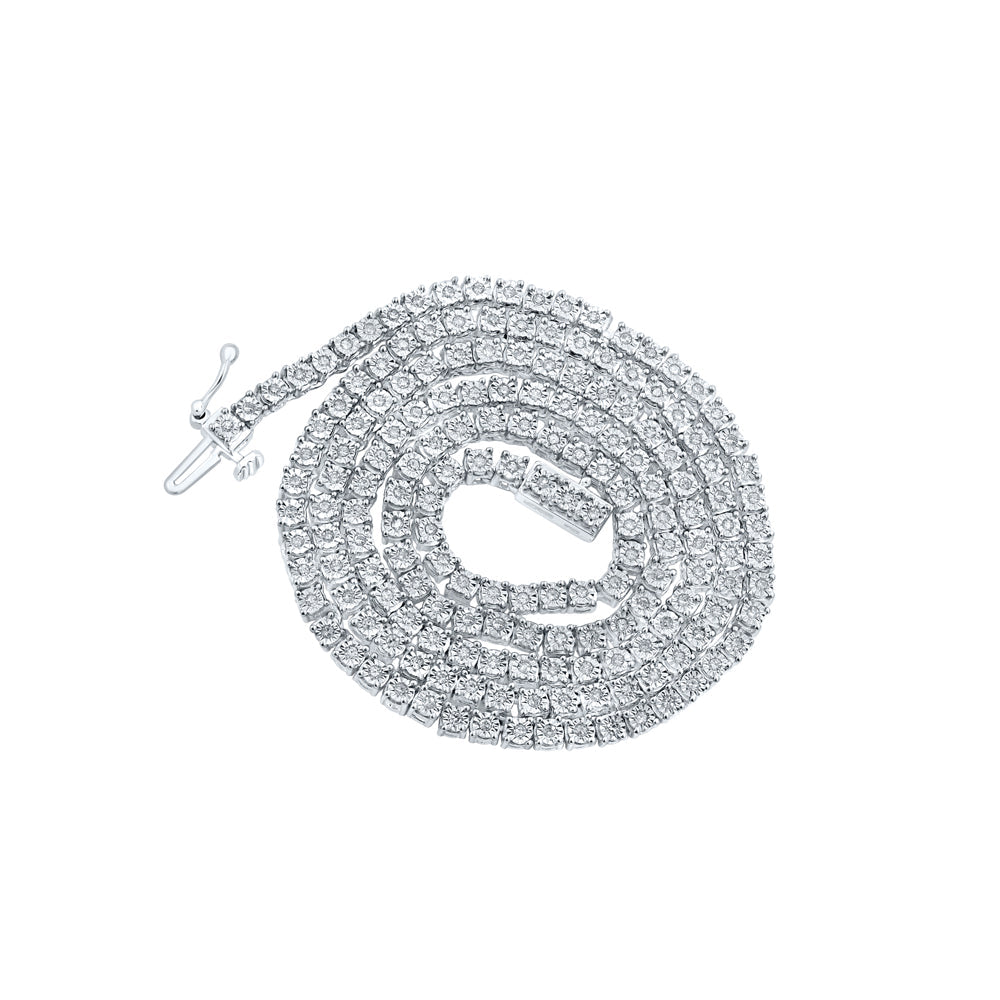 1 1/5CT-DIA P3 FANUK MENS CHAIN (18 INCH) Daisy Joyeria