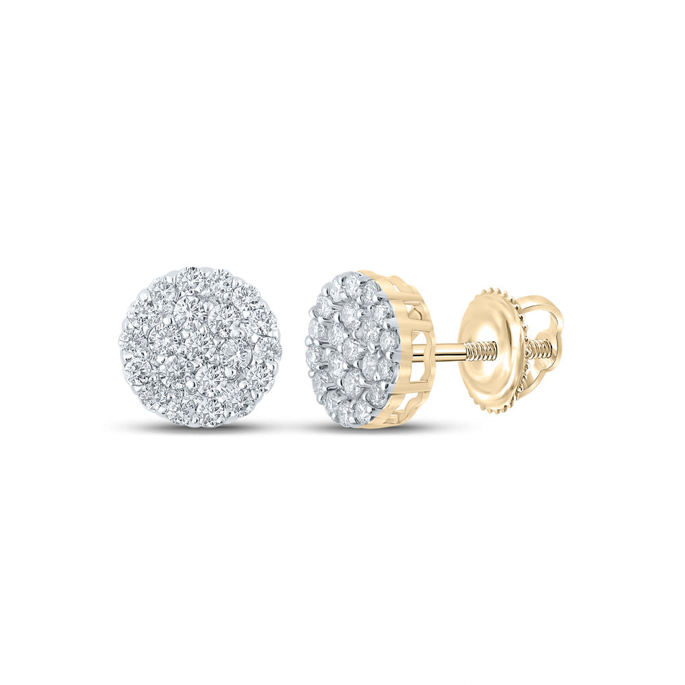3/4CTW-DIA NK ROUND EARRING Daisy Joyeria