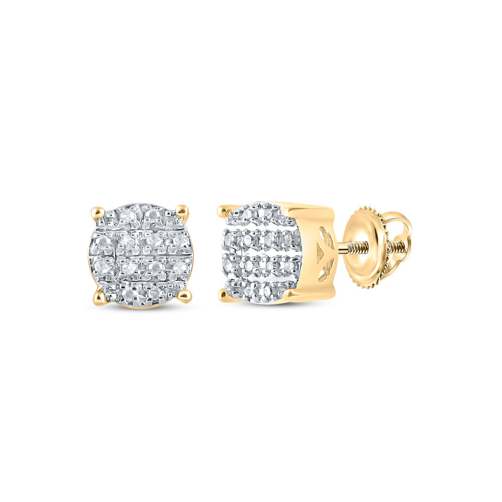 1/12CTW-DIA P3 MENS ROUND EARRING Daisy Joyeria
