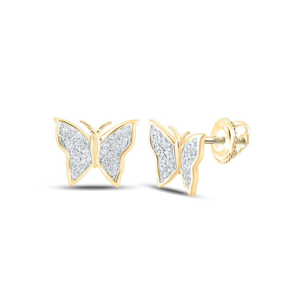 1/8CTW-DIA P3 BUTTERFLY GIFT EARRING Daisy Joyeria