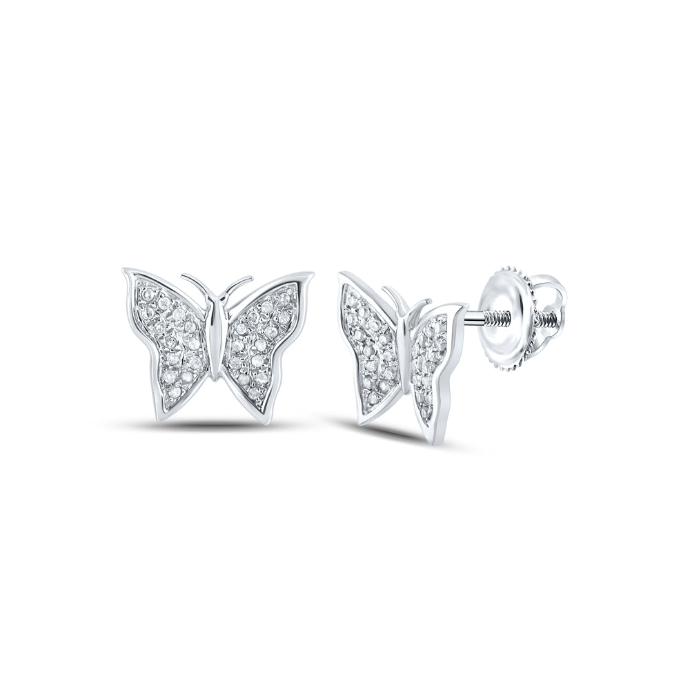 1/8CTW-DIA P3 BUTTERFLY GIFT EARRING Daisy Joyeria