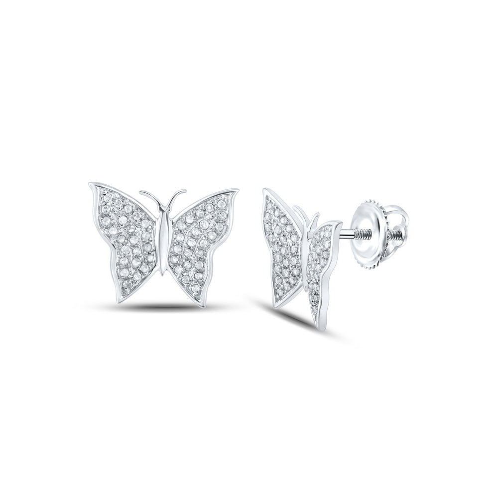 1/4CTW-DIA P3 BUTTERFLY GIFT EARRING Daisy Joyeria