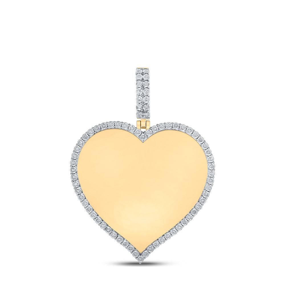 1/5CTW-NAT DIA P1P2 HEART MEMORY PENDANT Daisy Joyeria