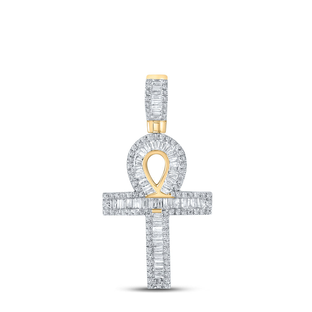 3/4CTW-DIA P1 CROSS MENS CHARM Daisy Joyeria