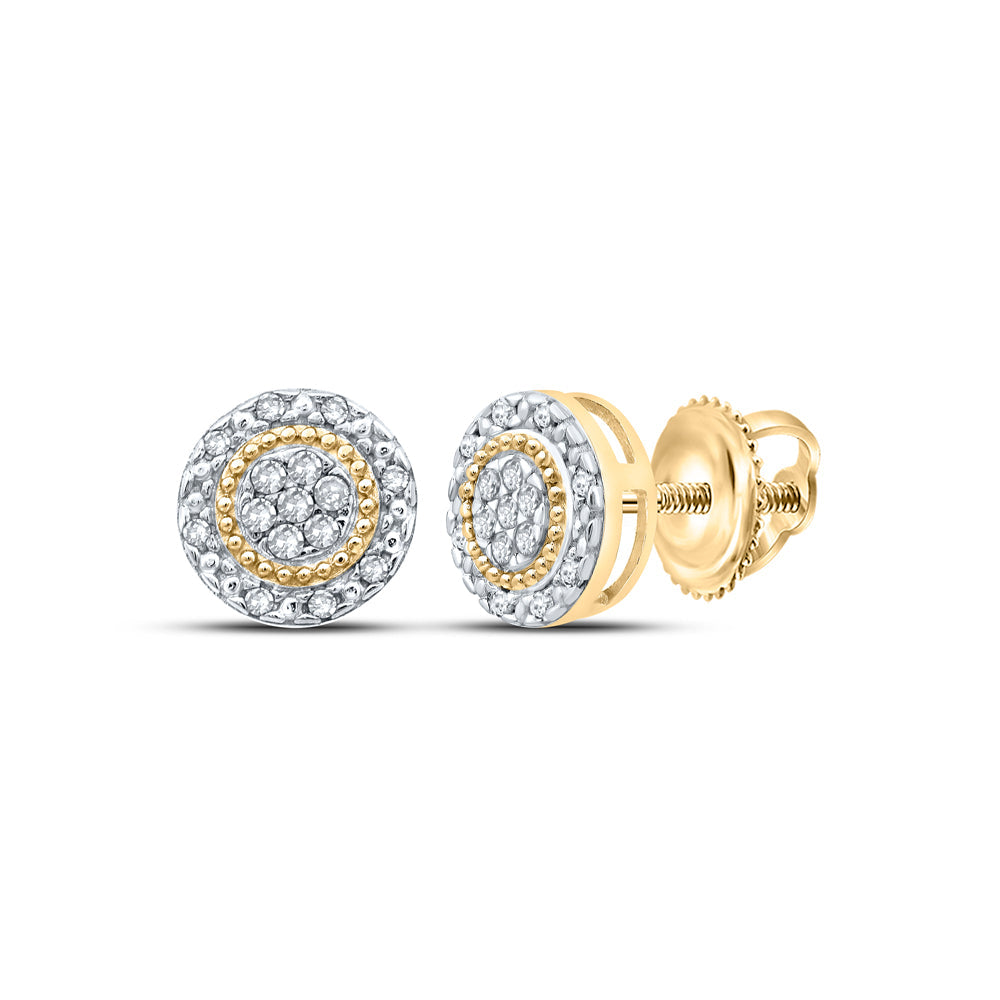 1/10CT-DIA P3 GIFT ROUND EARRING Daisy Joyeria