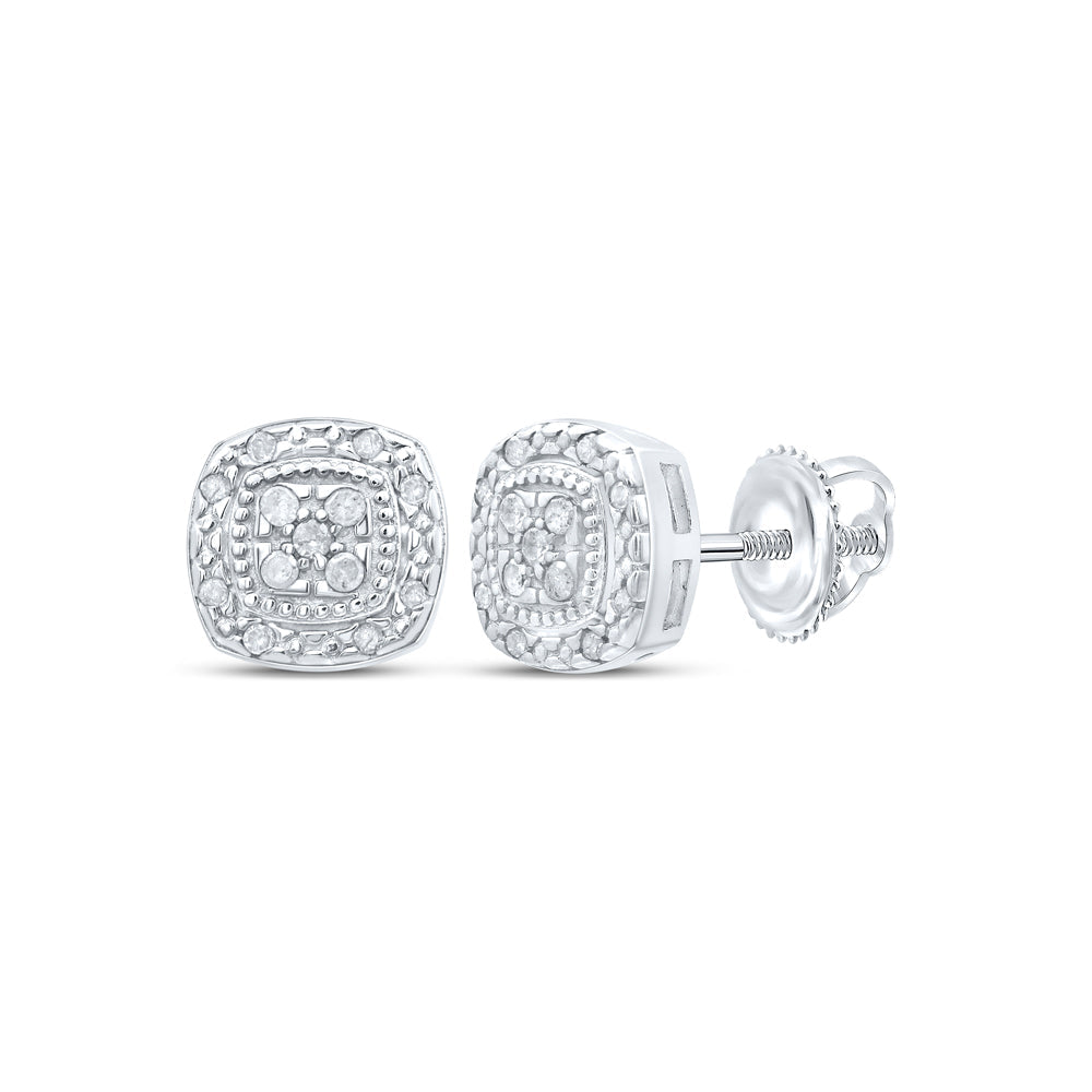 1/10CT-DIA P3 GIFT CUSHION EARRING Daisy Joyeria