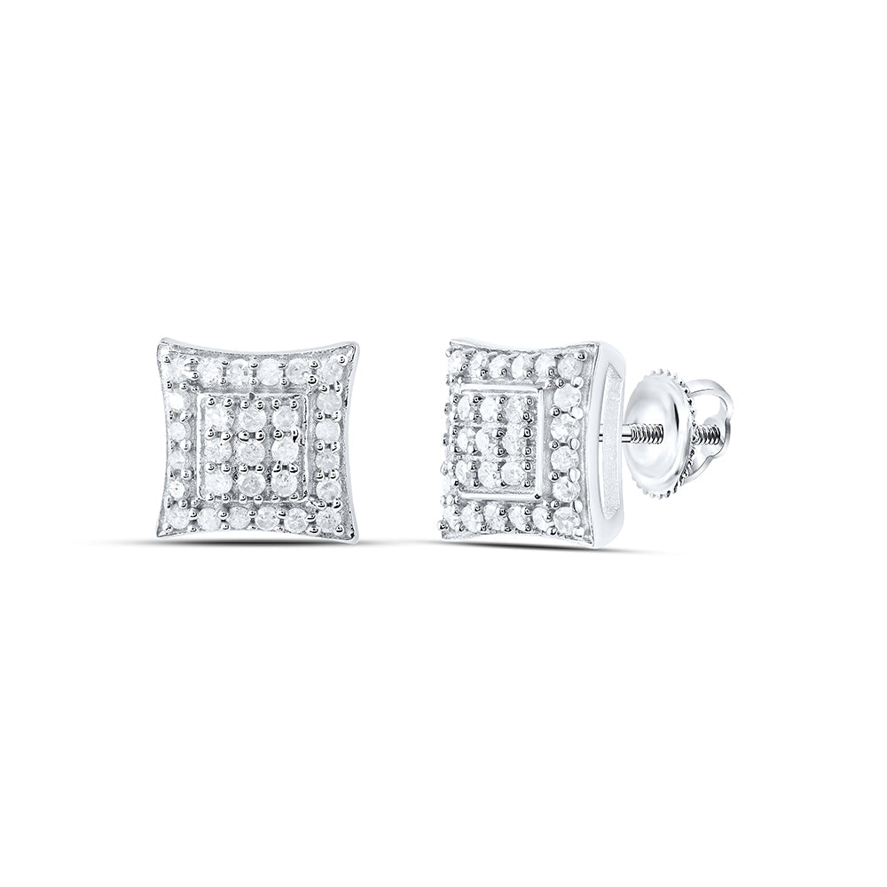 1/4CTW-DIA P1 GIFT SQUARE KITE EARRING Daisy Joyeria