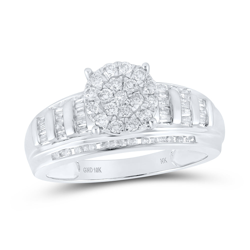 1/2CTW-NAT DIA NK FASHION ROUND RING 7 Daisy Joyeria