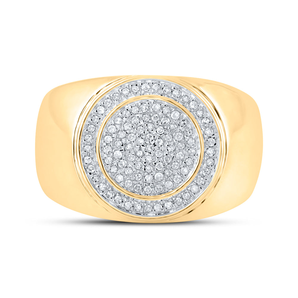 1/3CTW-DIA P1P2 MENS RING 10 Daisy Joyeria