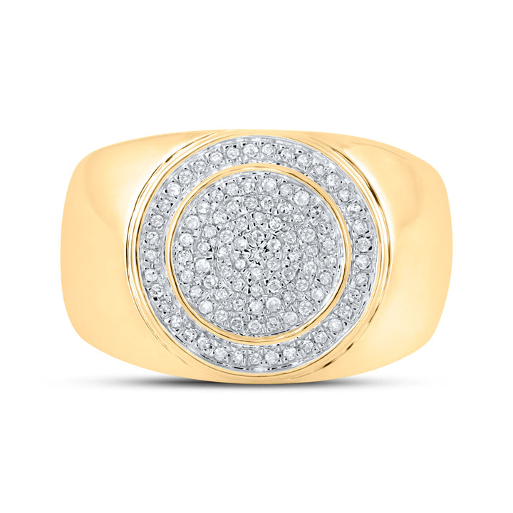 1/3CTW-DIA P1P2 MENS RING 10 Daisy Joyeria